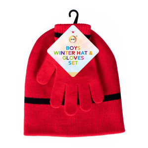 Boys Winter Hat &amp; Gloves Set