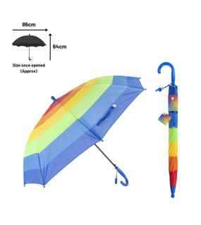 Kid’s Rainbow Umbrella W/Whistle