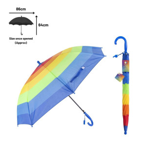 Kid’s Rainbow Umbrella W/Whistle