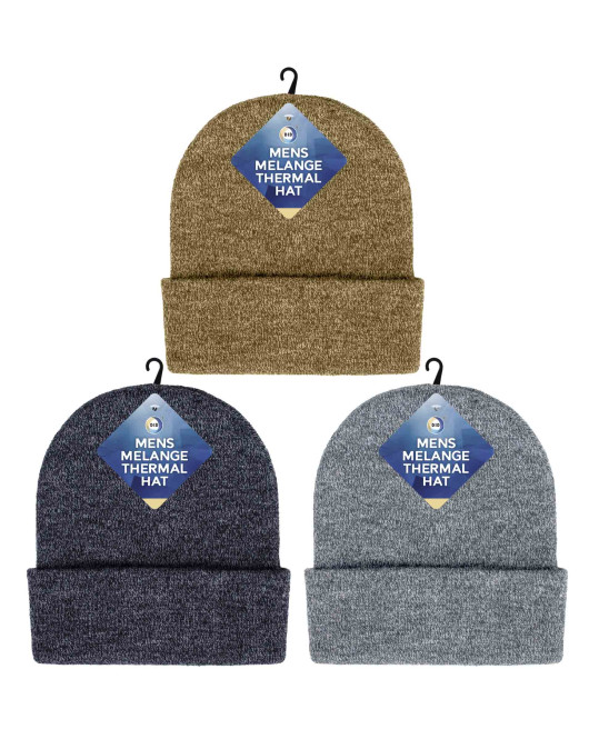 Mens Melange Thermal Hat