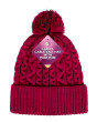 Ladies Cable Knit Hat with Pom Pom