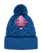 Ladies Cable Knit Hat with Pom Pom