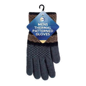Mens Thermal Patterned Gloves