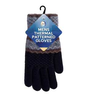 Mens Thermal Patterned Gloves