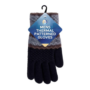 Mens Thermal Patterned Gloves