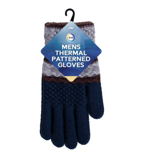 Mens Thermal Patterned Gloves