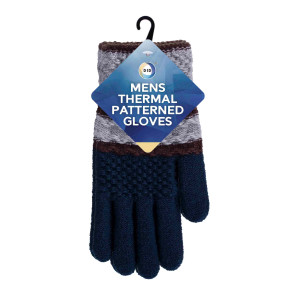 Mens Thermal Patterned Gloves