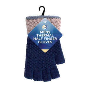 Mens Thermal Half Finger Gloves