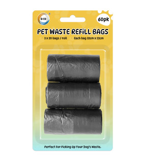 3 x 20pc Pet Waste Refill Bags