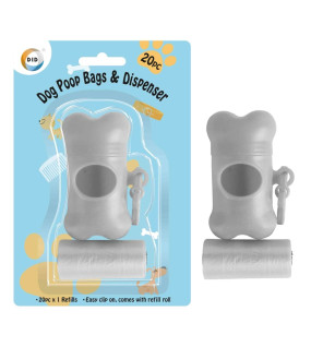 20pc Dog Poop Bags & Dispenser