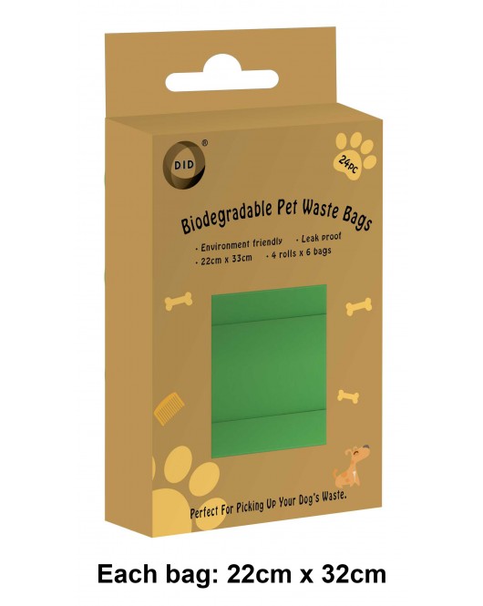 24 Biodegradable Pet Waste Bags