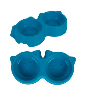 27cm 200ml Double Plastic Pet Bowl