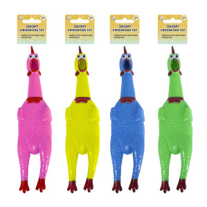 Squeaky Chicken Dog Toy