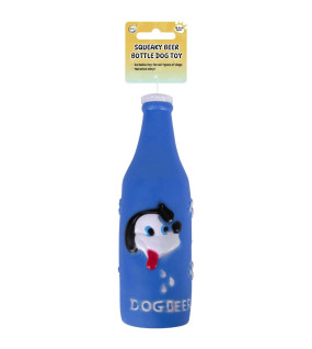 Squeaky Beer Bottle Dog Toy