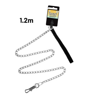 1.2m Metal Dog Lead with Handle