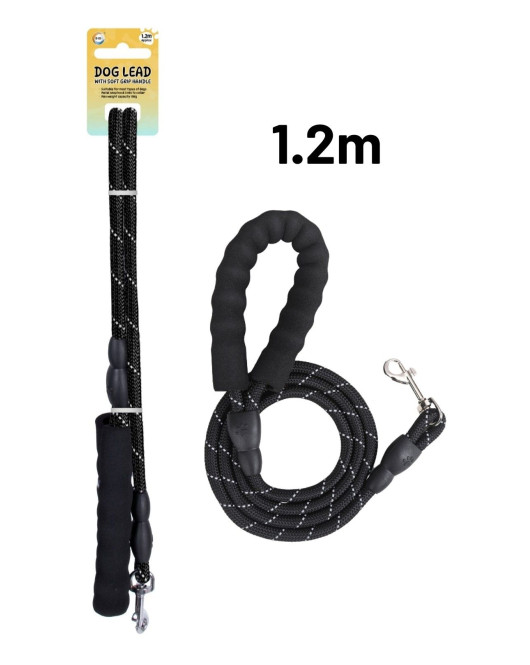 1.2m Dog Lead with Soft Grip Handle