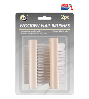 2pc Wooden Nail Brushes