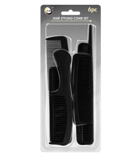 6pc Hair Styling Comb Set