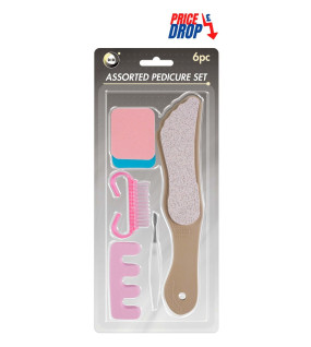 6pc Assorted Pedicure Set