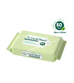 50Pk Cleansing Facial Wipes