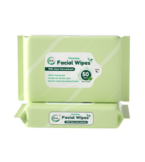 50Pk Cleansing Facial Wipes