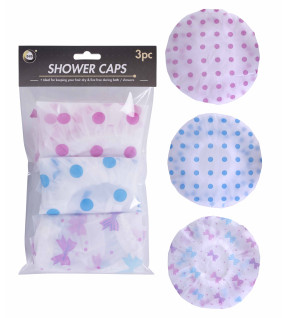 3Pk Shower Caps