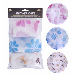 3Pk Shower Caps