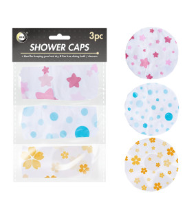 3Pk Shower Caps