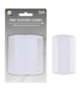 2Pk Fine Toothed Combs
