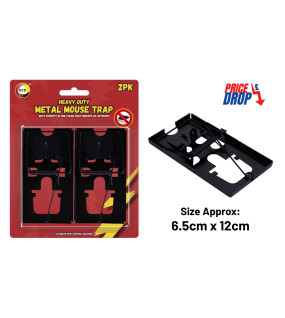 2Pk Heavy Duty Metal Mouse Trap