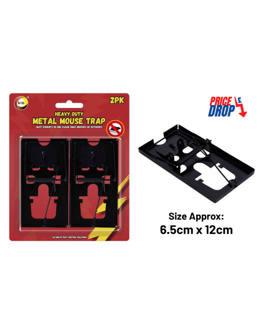 2Pk Heavy Duty Metal Mouse Trap