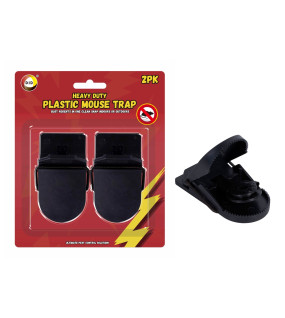 2Pk Heavy Duty Plastic Mouse Trap