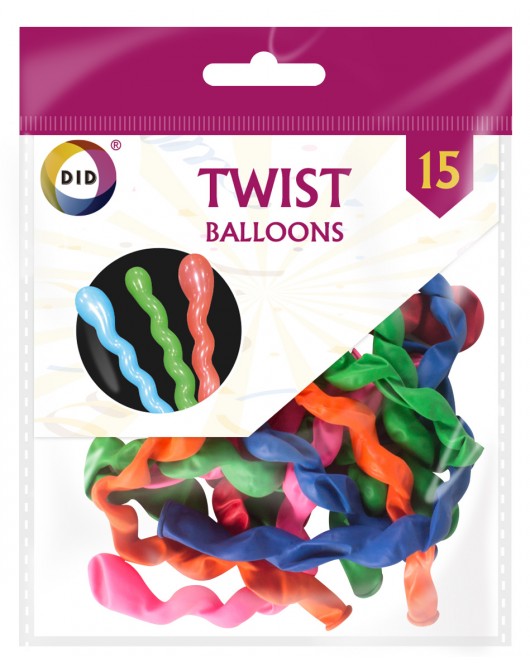 15pc Twist Balloons