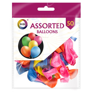 50pc Assorted Balloons