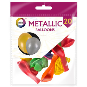 20pc Metallic Balloons