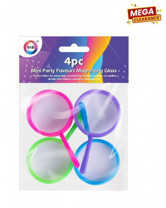 4pc Mini Party Favours Magnifying Glass