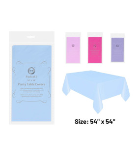 2pc 54" x 54" Table Covers - Assrt Colours