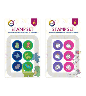6pc Stamp Set