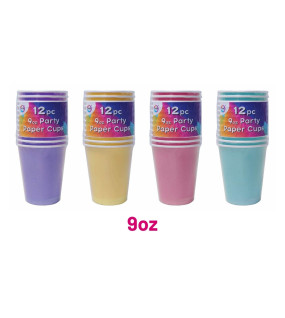 12pc 9oz Party Paper Cups