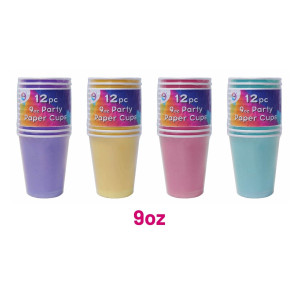 12pc 9oz Party Paper Cups