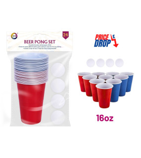 24pc Beer Pong Set 