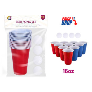 24pc Beer Pong Set 