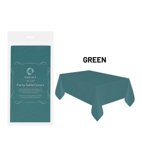 2pc 54” x 54” Table Covers - Assrt Colours