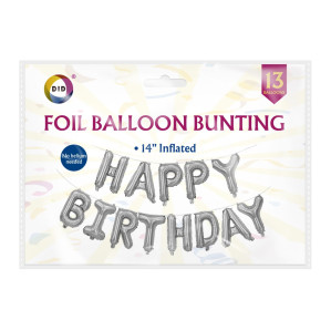 Happy Birthday Foil Balloon Bunting