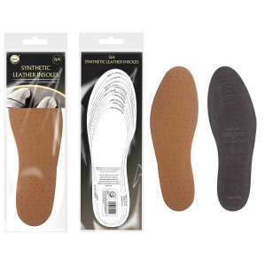 2Pairs Synthetic Leather Insoles
