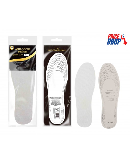 2Pairs Anti-Odour Insoles