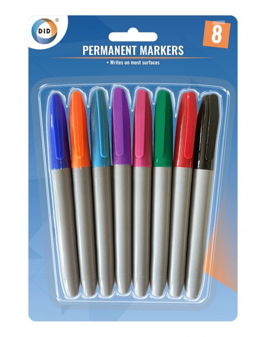 8pc Permanent Markers