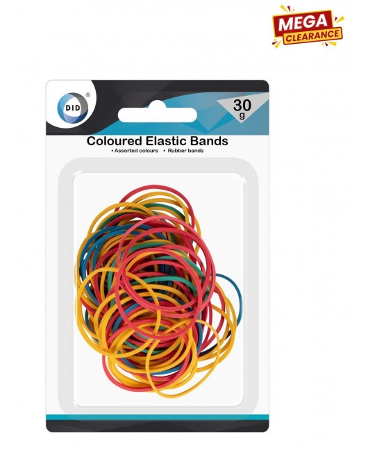30g Coloured Elastic Bands