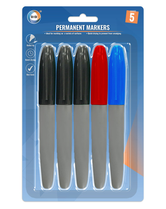 5Pk Permanent Markers 5Pk Permanent Markers