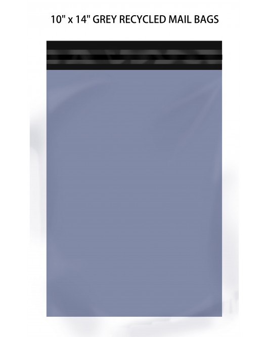 100 x 10" x 14" Grey Recycled Mail Bags